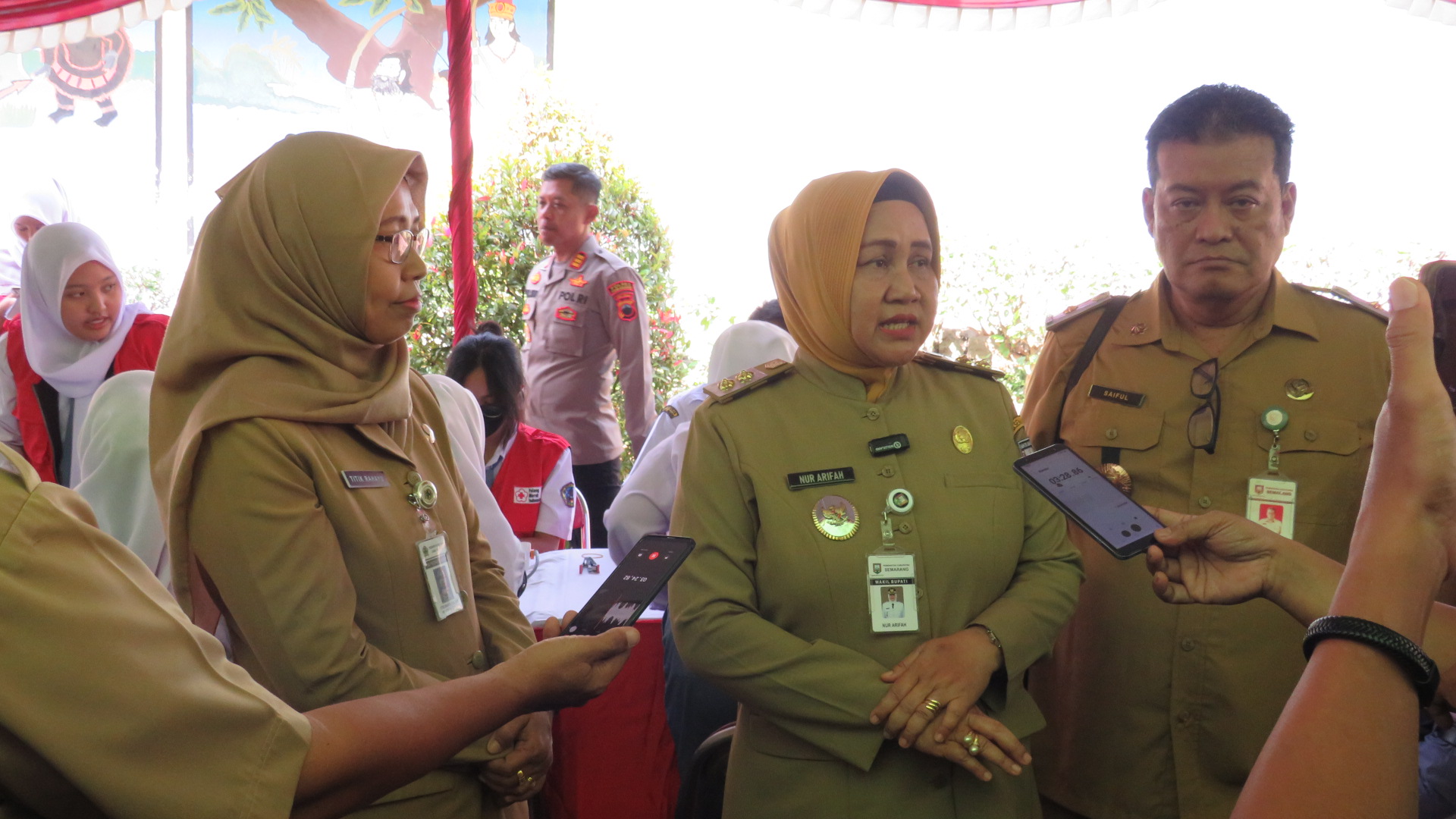 Gerakan Pengendalian Penyakit Prioritas dan Launching Cek Kesehatan Gratis (CKG) Sekolah yang dilaksanakan di SMAN 1 Bergas